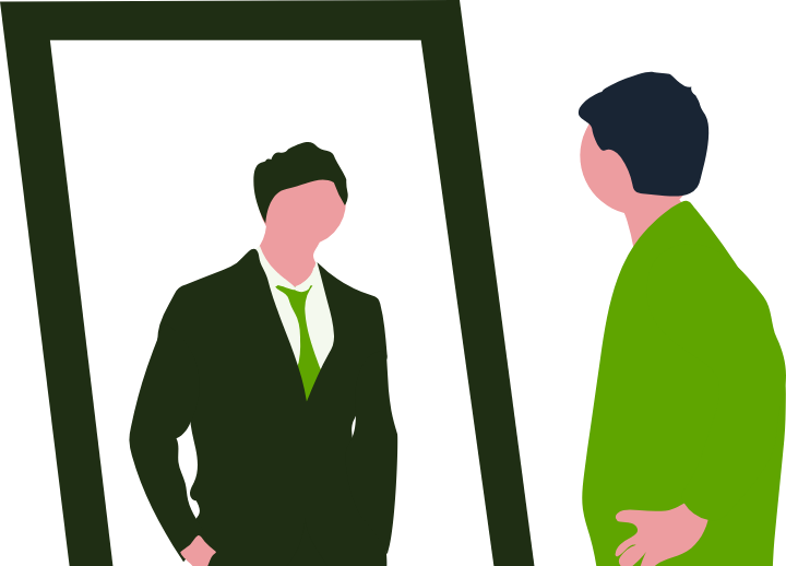 年収の推移を確認するイラスト