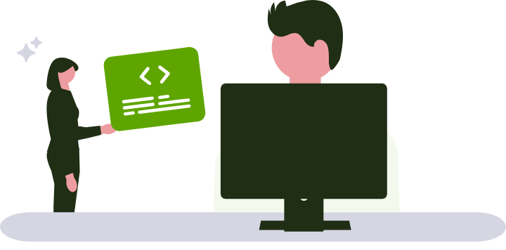 AIエンジニアの仕事内容を紹介するイラスト
