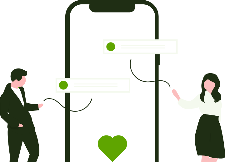 転職経験者の声を集めたイラスト